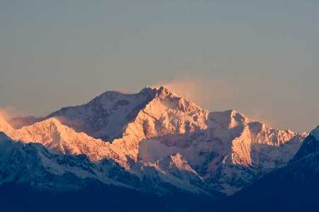 Kanchenjunga Mountain Peak