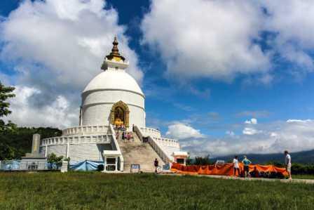 Shanti Stupa in Pokhara